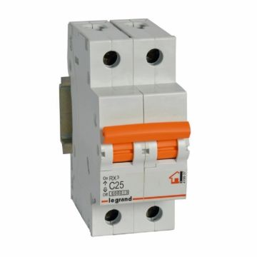 Magnetotérmico rx³ - 2p - 230/400 v~ - 25a - curva c