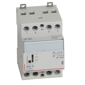 Contactor silencioso con bobina 230 v~ - 4p - 400 v~/40a - 4 na