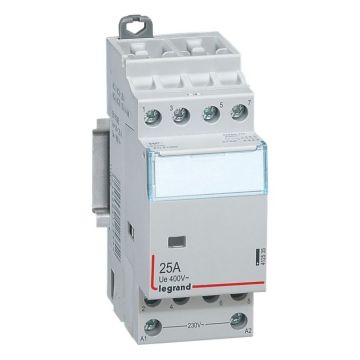 Contactor con bobina 230 v~ - 4p - 400 v~ - 25a - 4 na - 2 módulos