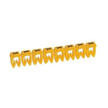 Etiqueta cab 3 para cableado de 1,5 a 2,5mm²- letra mayúscula x