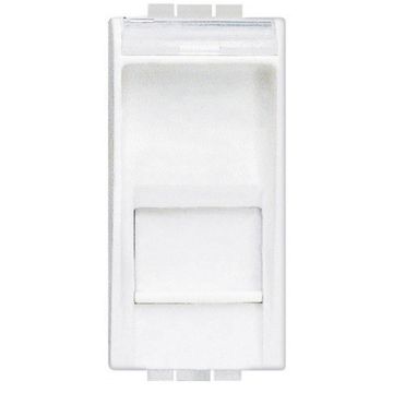 Base rj45 livinglight - cat. 6 - utp - 1 módulo - blanco