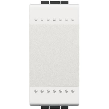 Pulsador luminoso livinglight 10a - 250 v~ - borne auto - 1 módulo - blanco