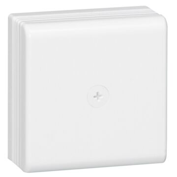 Caja de derivación de superficie - 75x75x35 - para moldura dlplus - blanco