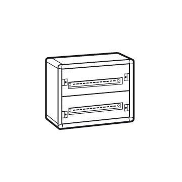 Caja distribución metálica xl³ 160 - totalmente modular - 2 filas de 24 módulos