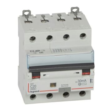 Magnetotérmico diferencial dx³ 6000/10ka - 4p- 400v~ -20 a-curva c- 30ma-tipo ac