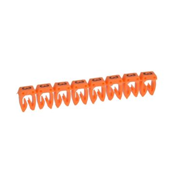 Etiqueta cab 3 para cableado de 0,5 a 1,5mm² - cifra 3 - naranja