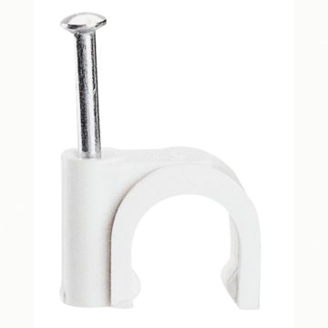 Grapillones fixfor para cable de ø5, longitud 20mm- blanco