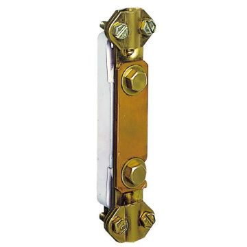 Puente de corte con bornas para conductores de ø6 a 12mm. pletina plástica de 95x20mm. longitud total 125mm