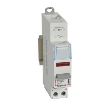 Pulsador 20a -250 v~ na + led rojo