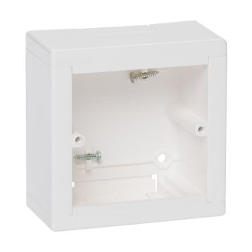 Caja de superficie para instalación de mecanismos universales en microcanal dlplus