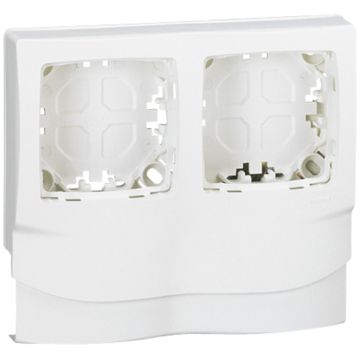Placa de superficie para mecanismo oteo - 2 elementos - colocar en las molduras dlplus alt. 20 - blanco