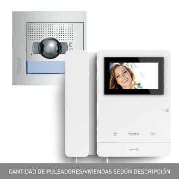 Kit video 2 viviendas 2 hilos, placa sfera new y dos monitores serie 8