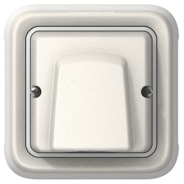 Salida de cables plexo completo empotrado, blanco - con sujetacables