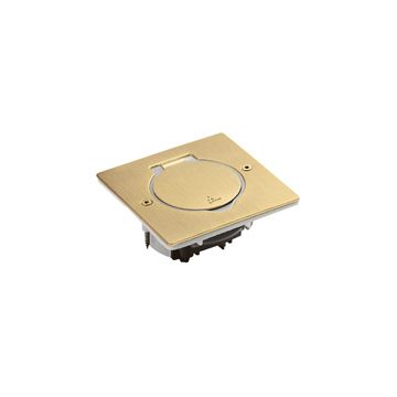 Caja ip44 suelo y mobiliario - 2 módulos - bronce