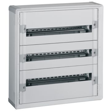 Caja distribución aislante xl³ 160 - totalmente modular - 3 filas de 24 módulos