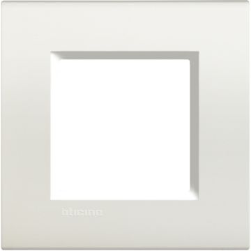 Placa embellecedora livinglight de color blanco - 2 módulos