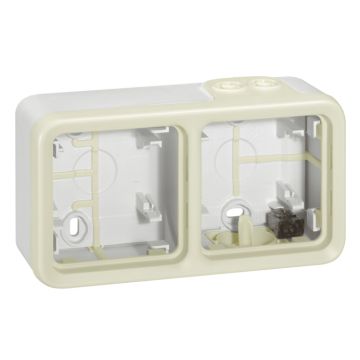 Caja con conos plexo modular blanco - 2 elementos horizontales