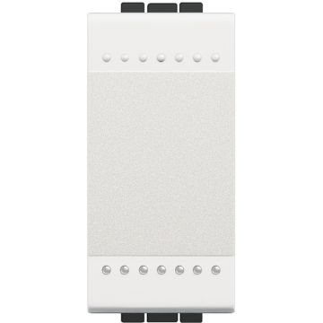 Interruptor livinglight 16 ax-250 v~ - luminoso - borne auto - 1 módulo - blanco