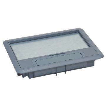 Tapa plástico para caja suelo rectangular 8/12 módulos ref 0 880 20/23/39