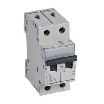 Magnetotérmico tx³ - 2p - 230/400 v~ - 25a - curva c - 2 módulos
