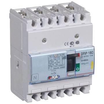 Automático mccb dpx³ 160 - magnetotérmico - 4p - icu 16 ka (400 v~) - in 80a