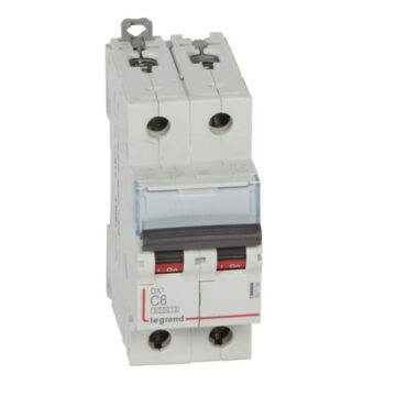 Magnetotérmico dx³ 6000/10 ka - 2p - 230/400 v~ - 6a - curva c