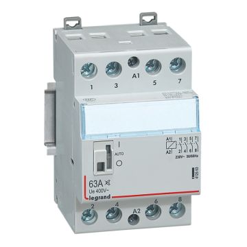 Contactor silencioso con bobina 230 v~ - 4p - 400 v~/63a - 4 na