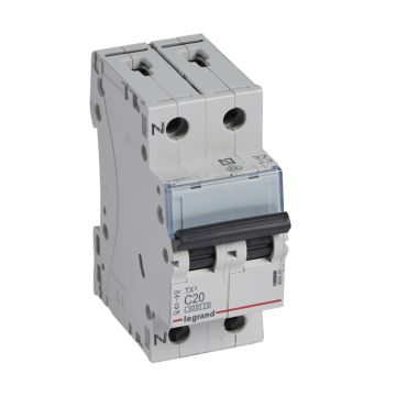 Magnetotérmico tx³ - 1p+n - 230v~ - 20a - curva c - 2 módulos