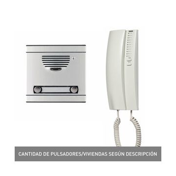 Kit audio a8 (8 viviendas) placa y teléfonos serie 7