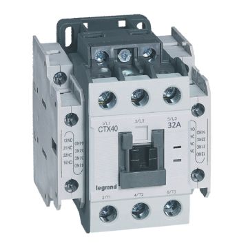Contactores tripolares ctx³ 40 - 32a - 230 v~ - 2 na + 2 nc - bornas con tornillo