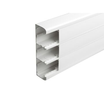 Canal dlp de clipaje directo 50x180 - 3 tapa 45mm - l. 2m - blanco
