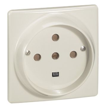 Base de corriente 32a 3p+n+t 380v. 100x100mm, color blanco