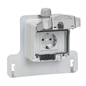 Toma 2p+t de superficie green'up access - ip 66-ik 08 - estándar alemán