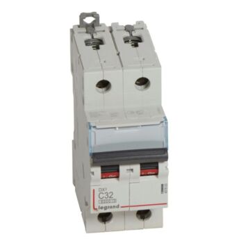 Magnetotérmico dx³ 6000/10 ka - 2p - 230/400 v~ - 32a - curva c