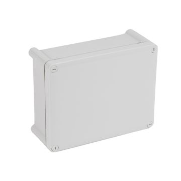Caja plexo ip55 ik07, rectangular, de 220x170x92mm. sin entradas. color gris