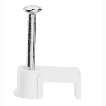 Grapillones fixfor para cable plano 2 x 0,75mm², longitud 20mm - blanco