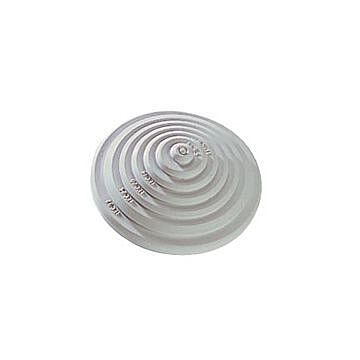 Cono de repuesto recortable para cajas plexo con entrada para tubos de máx ø25mm. para cables ø de 4 a 25mm. con escalón. color gris