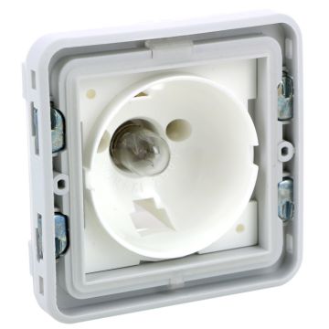 Piloto de balizado plexo modular gris/blanco - para lámpara e10 - 230 v