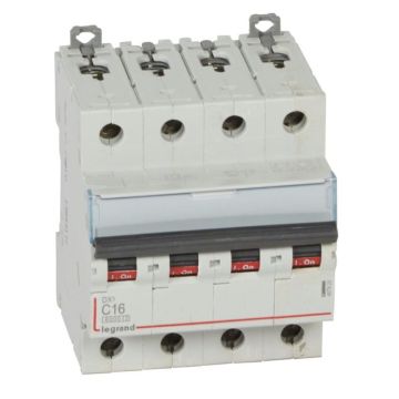 Magnetotérmico dx³ 6000/10 ka - 4p - 400 v~ - 16a - curva c