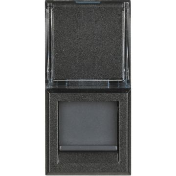 Base rj45 axolute - cat. 6 - utp - 1 módulo - antracita