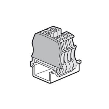 Tapa terminal para borna viking 3 con tornillos - 1 entrada/1 salida - paso 5, 6, 8, 10
