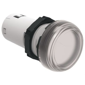Piloto led monobloc transparente 230V AC/DC terminales a tornillo con protección
