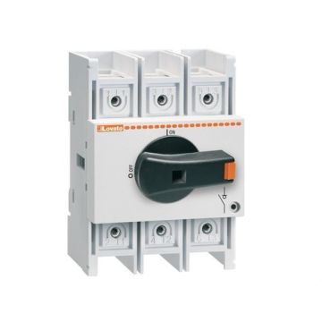 Interruptor tripolar 63A 18,5kW mando directo negro