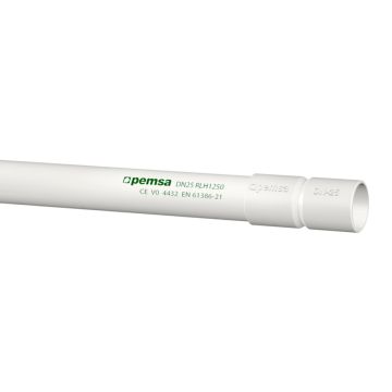 Tubo RLH1250+manguito DN25 gris
