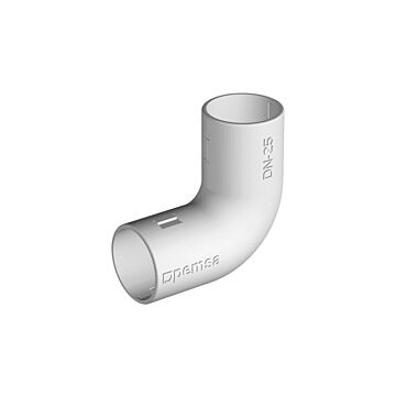 Codo RPVC DN25 gris