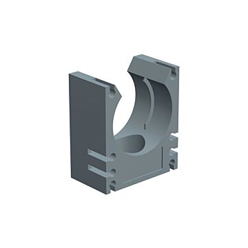 Soporte tubo DN 7 gris