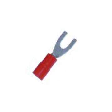 TERMINAL PREAISLADO HORQUILLA 0,3-1,5mm² BORNE 5 ROJO