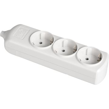 Base múltiple de 3 tomas 2P+T, 16A 250V~.