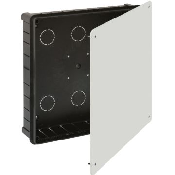Caja de conexión de empotrar. De 250 x 250 mm. Tapa con tornillos