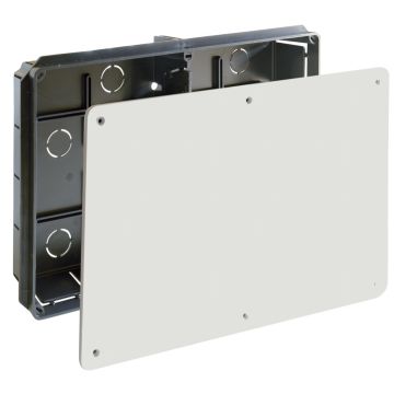Caja de conexión de empotrar. De 300 x 200 mm. Tapa con tornillos.